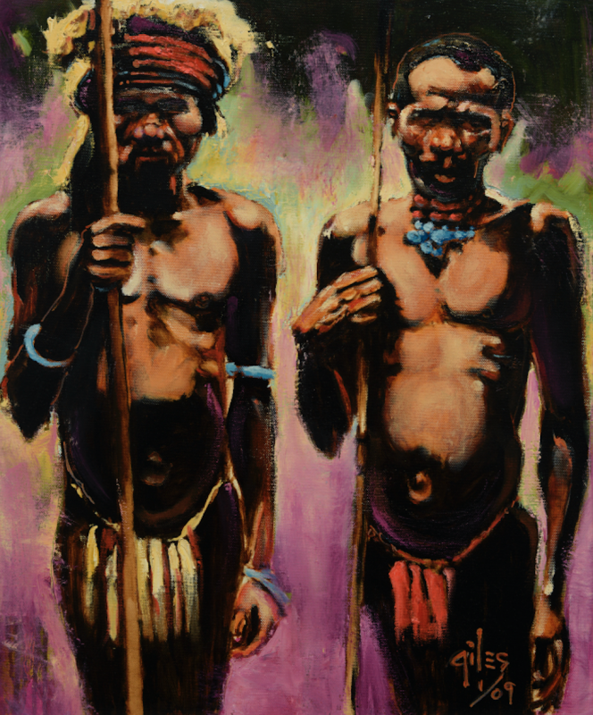 BATWA GORILLA HUNTERS by artist DOUG GILES